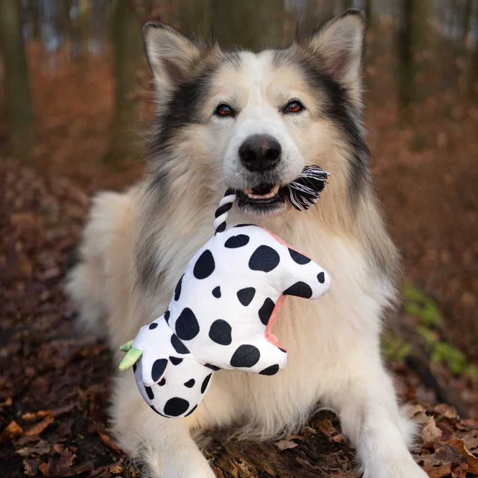 Huggles Toy - Cow Claire Max & Molly para perros