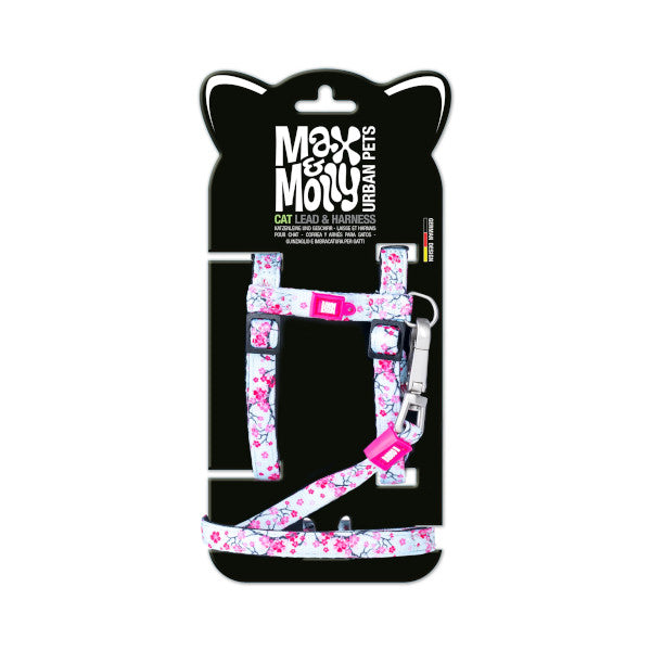 Arnés y Correa Cherry Bloom Max & Molly para gatos