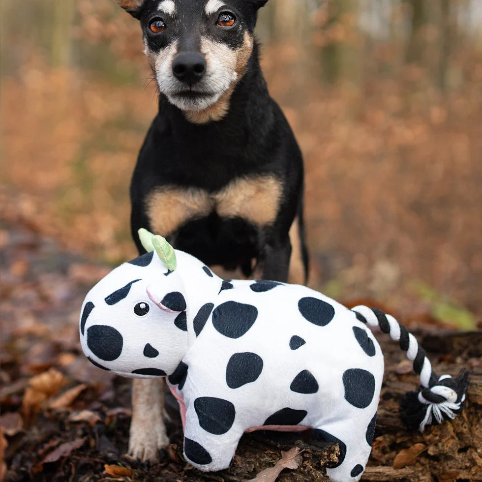 Huggles Toy - Cow Claire Max & Molly para perros