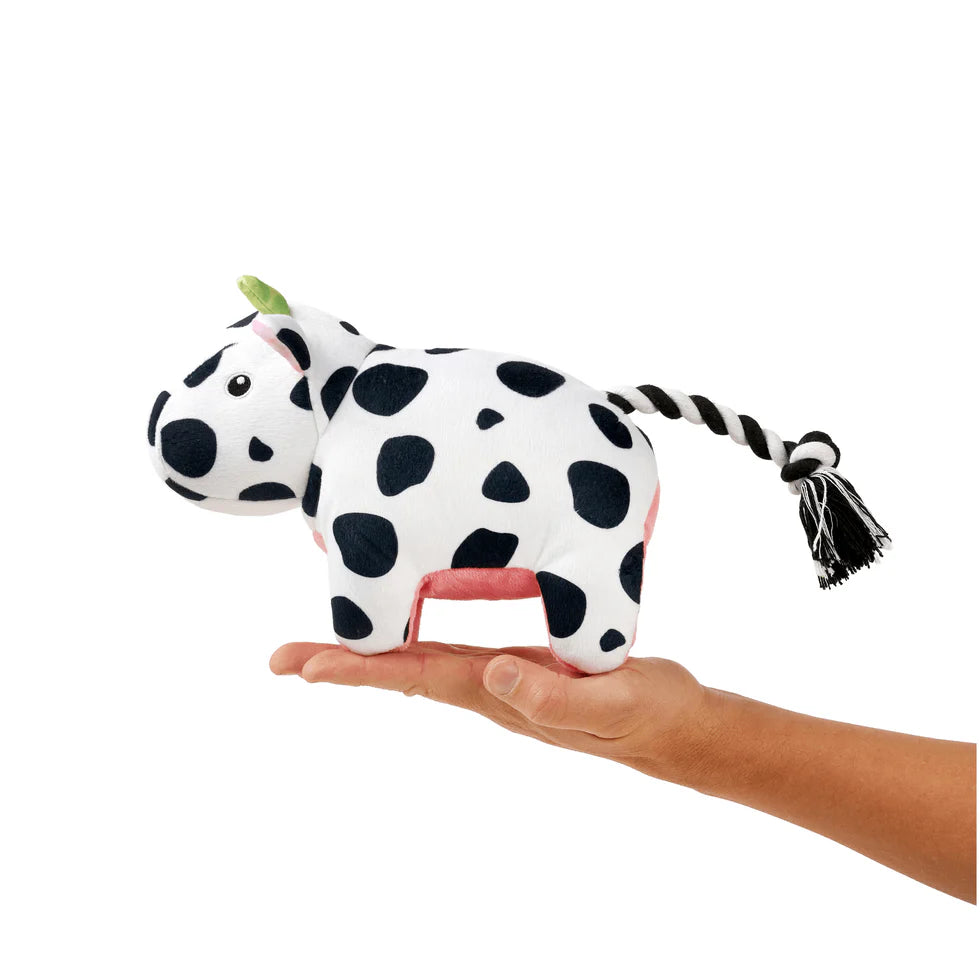 Huggles Toy - Cow Claire Max & Molly para perros
