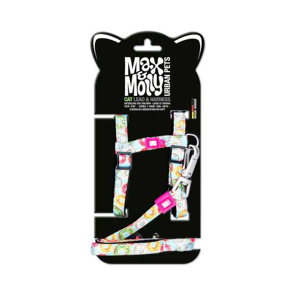 Arnés y Correa Donuts Max & Molly para gatos