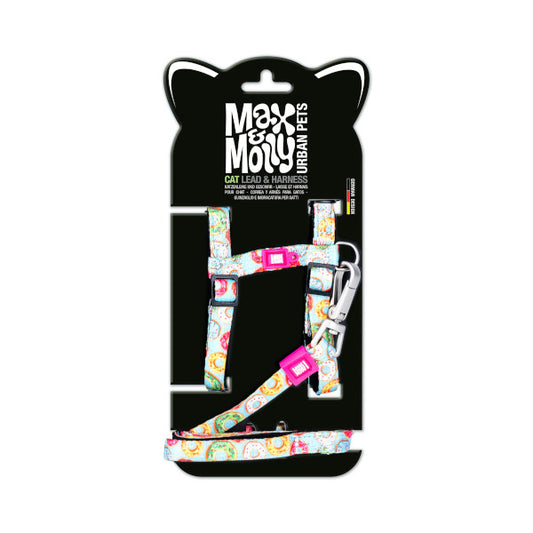 Arnés y Correa Donuts Max & Molly para gatos