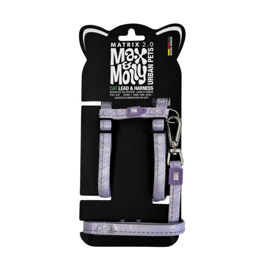 Arnés y Correa Lavender Max & Molly para gatos