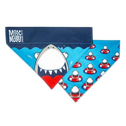 Bandana Frenzy Shark Max & Molly para perrros