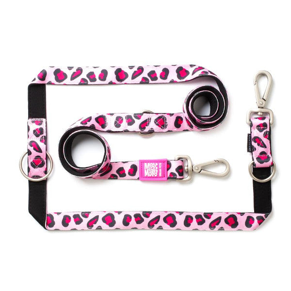 Correa Multiposición Leopard Pink Max & Molly para perros