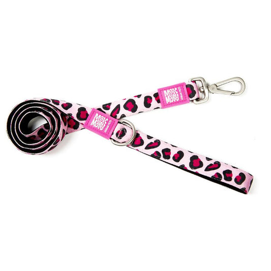 Correa Corta Leopard Pink Max & Molly para perros