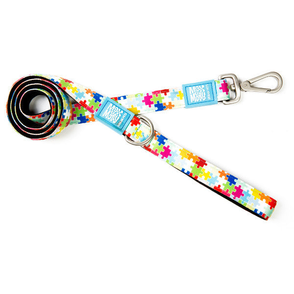 Correa Corta Puzzle Max & Molly para perros