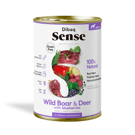 Dibaq Sense Jabalí y Ciervo alimento Húmedo