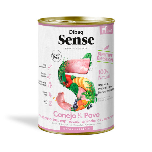 Dibaq Sense Conejo y Pavo alimento Húmedo