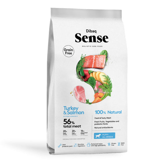 Dibaq Sense Grain Free Salmon y Pavo Cachorros