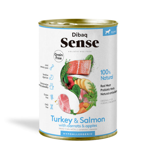 Dibaq Sense Pavo y Salmon alimento Húmedo