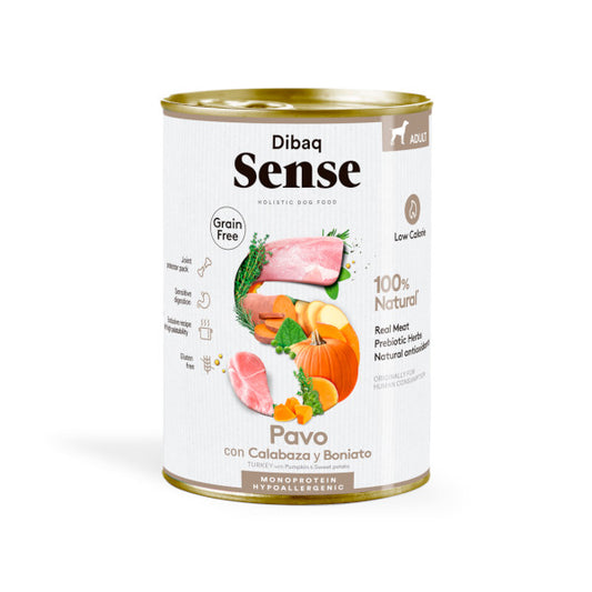Dibaq Sense de Pavo con calabaza y boniato alimento Húmedo
